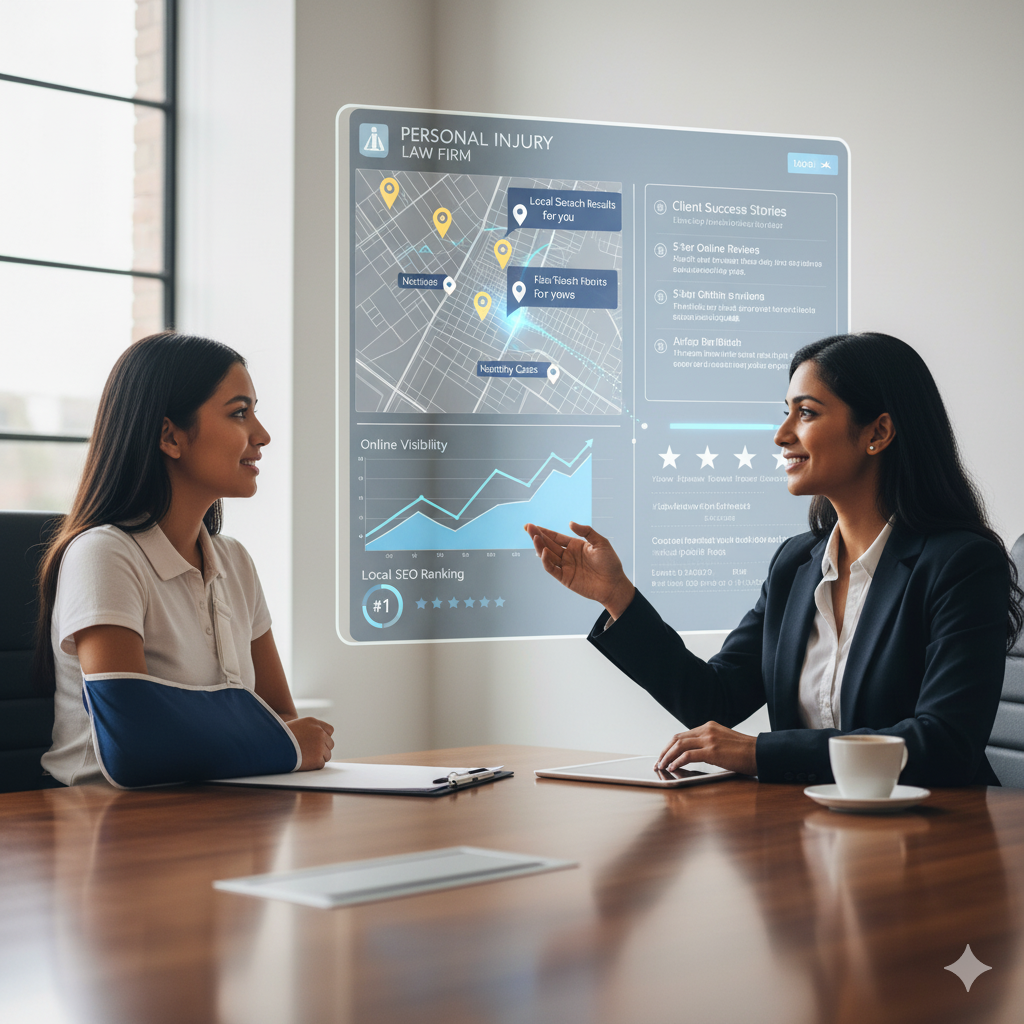 Client Acquisition Through SEO: Personal Injury Law's Digital Edge. See how personal injury lawyers leverage personalized digital strategies & local SEO to connect with clients. Learn about improving online visibility, reputation, and client success.